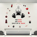 StickMe Gym Fitness Bodybuilding Sports Workout Boxing Inspirational Motivational Quotes Wall Sticker Extra Large - 200 x 180 cm