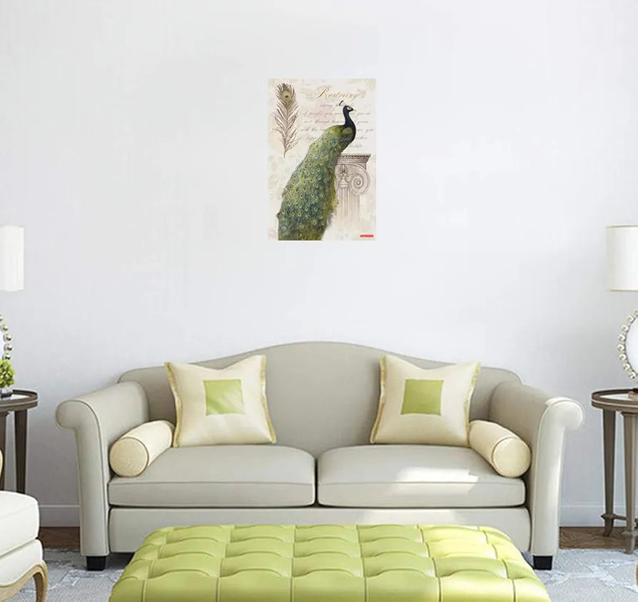 Rangoli Peacock Wall Sticker 12x18 Sheet – Elegant Self Adhesive Design-7