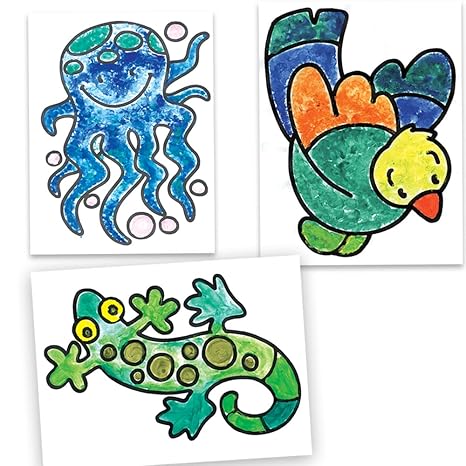 Toykraftt Finger Painting 2 Child Safe Finger Painting Kit To Paint Animals Art And Craft