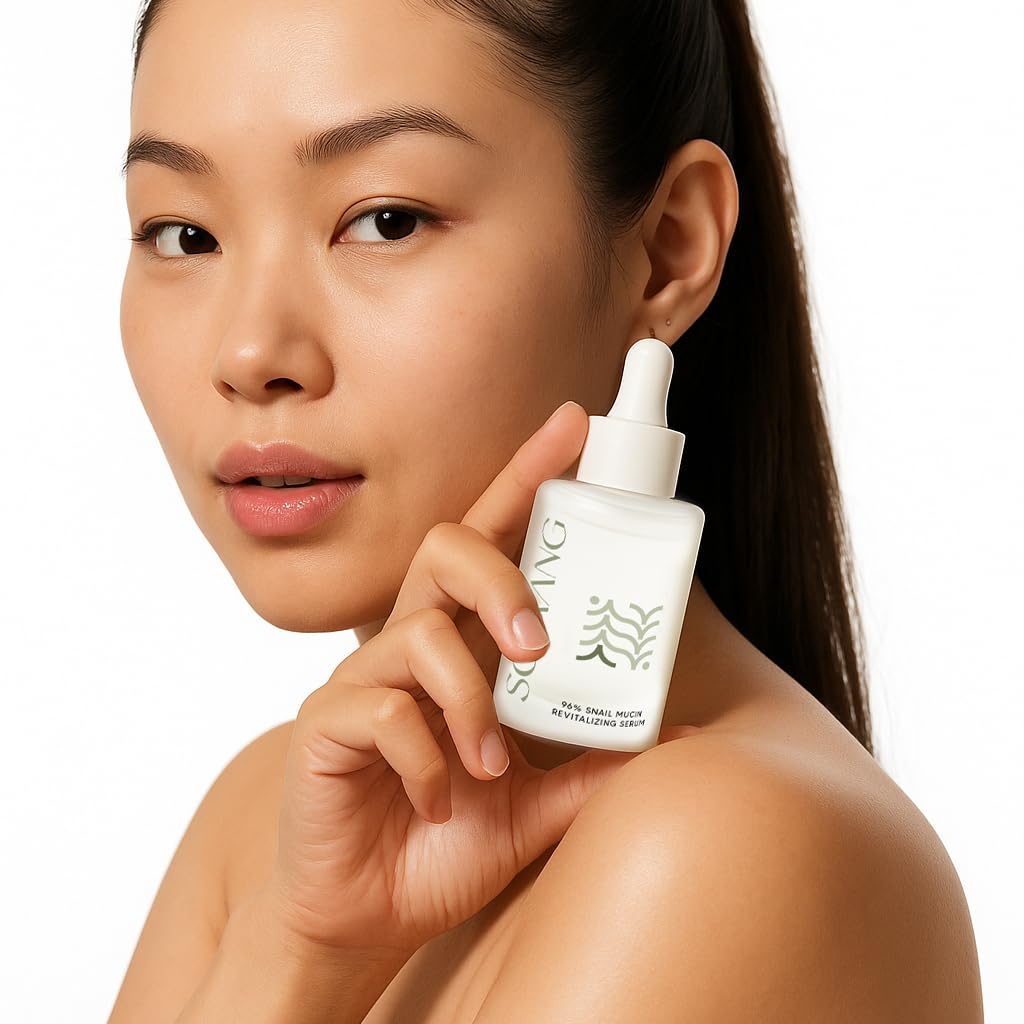 Soyaang 96% Snail Mucin Revitalizing Serum with Niacinamide & Aloe Vera | Repairs Acne Scars, Boosts Hydration & Firms Skin | Lightweight K-Beauty Formula | 30ml