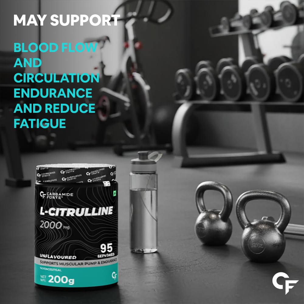 Carbamide Forte L Citrulline Powder 2000mg | pre workout Supplement for men & Women | L Citrulline Malate Powder | 2000mg 100 Unflavored Servings
