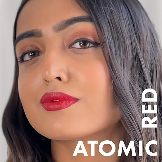 Daughter Atomic Red 100% Vegan Natural Lipstick, Pigmented Lightweight Lip Color - 4 Gms