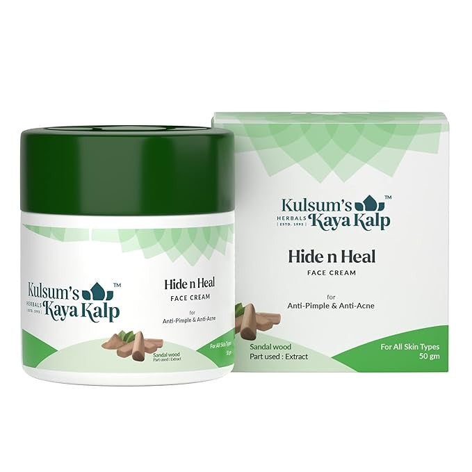 Kulsum's Kaya Kalp Herbals Hide N Heal Sandalwood Protective Base Cream - 50 gms