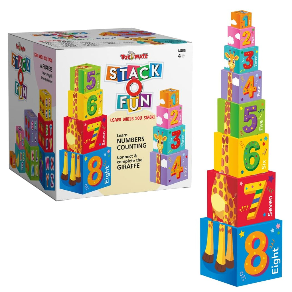Toymate Stack O Fun Educational Stacking N Nesting Cubes for Kids