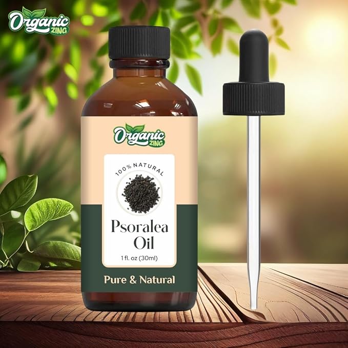 Organic Zing Psoralea (Psoralea) Oil | Carrier Oil for Massage, Skincare & Haircare - 30 Ml