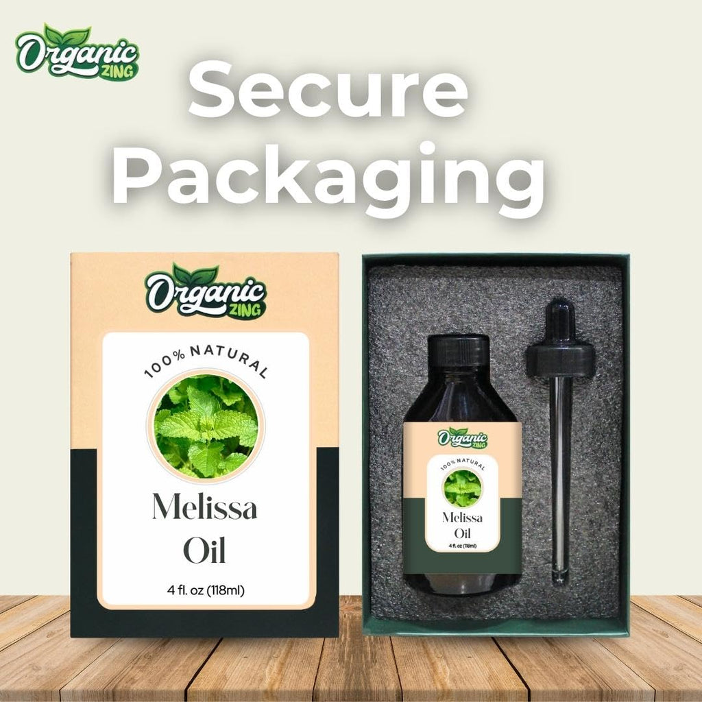 Organic Zing Melissa (Melissa Officinalis) Oil | Essential Oil - 118 Ml