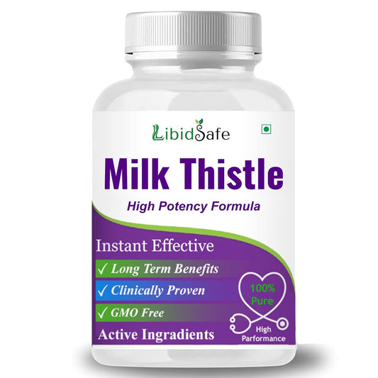 Organic Milk Thistle Capsules - Pure Extract for Liver Health - High Potency Formula for Detox & Cleanse - good Absorption over Powder Formulas - 30 Capsules