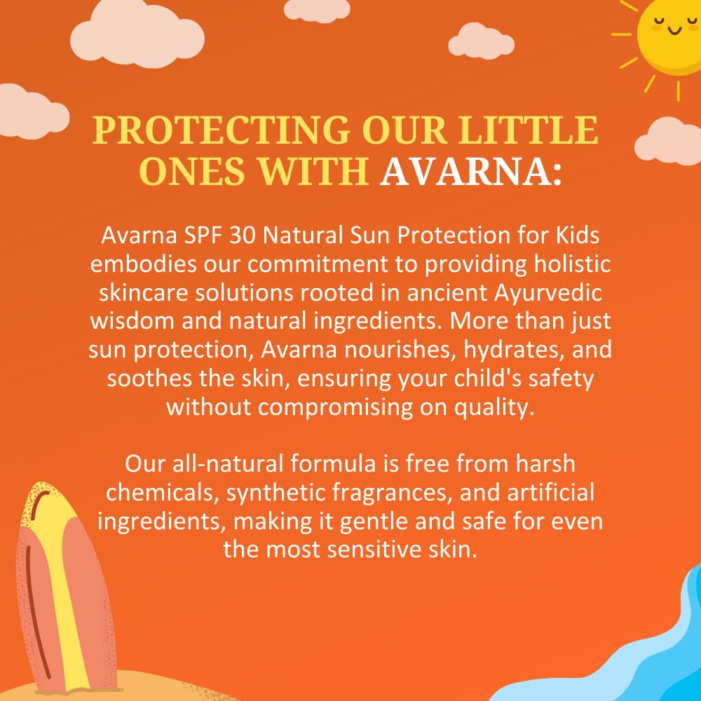 Svarasya Avarna - Kids Natural Sunscreen with SPF 30 PA +++ - 50 ml
