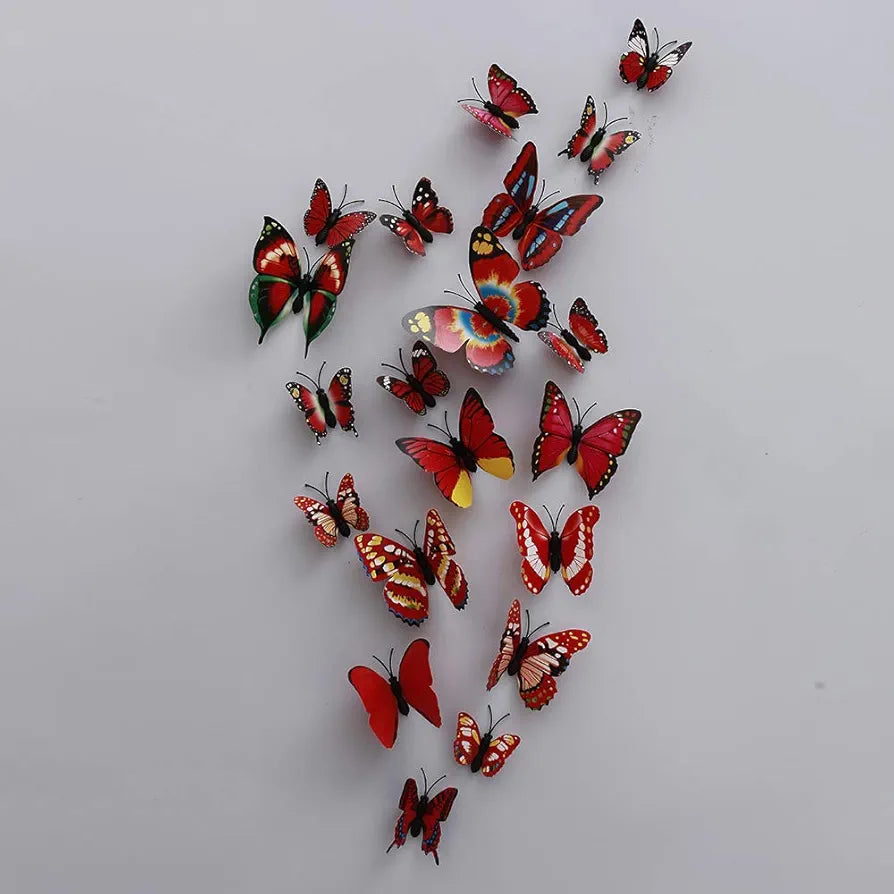 Rangoli Butterfly Wall Stick or Magnet Self Adhesive Removable PVC Design-7