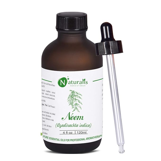 Naturalis Neem Oil for Skin and Hair Pure Therapeutic Grade Neem Oil - 120 ml