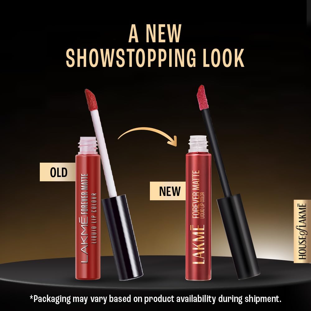 Lakme Forever Matte Liquid Lip Colour, Long-Lasting Liquid Lipstick, Lightweight & Transferproof, Smudgeproof - Nude Dream, 5.6ml