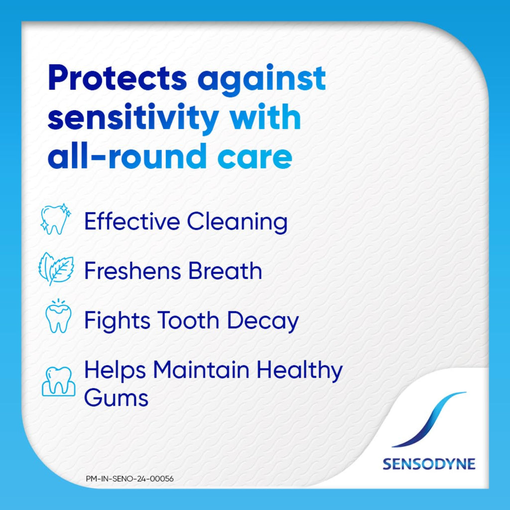 Sensodyne Toothpaste Fresh Gel | Daily Sensitivity Relief Tooth Paste Pack of 1 - 75gm | Dentist Recommended | Everyday Use Paste, Fresh Breath, Fights Tooth Decay, Maintain Healthy Gums