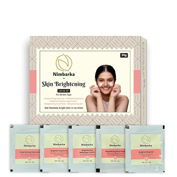 Nimbarka Skin Brightening Facial Kit for All Skin Types - 30 gms