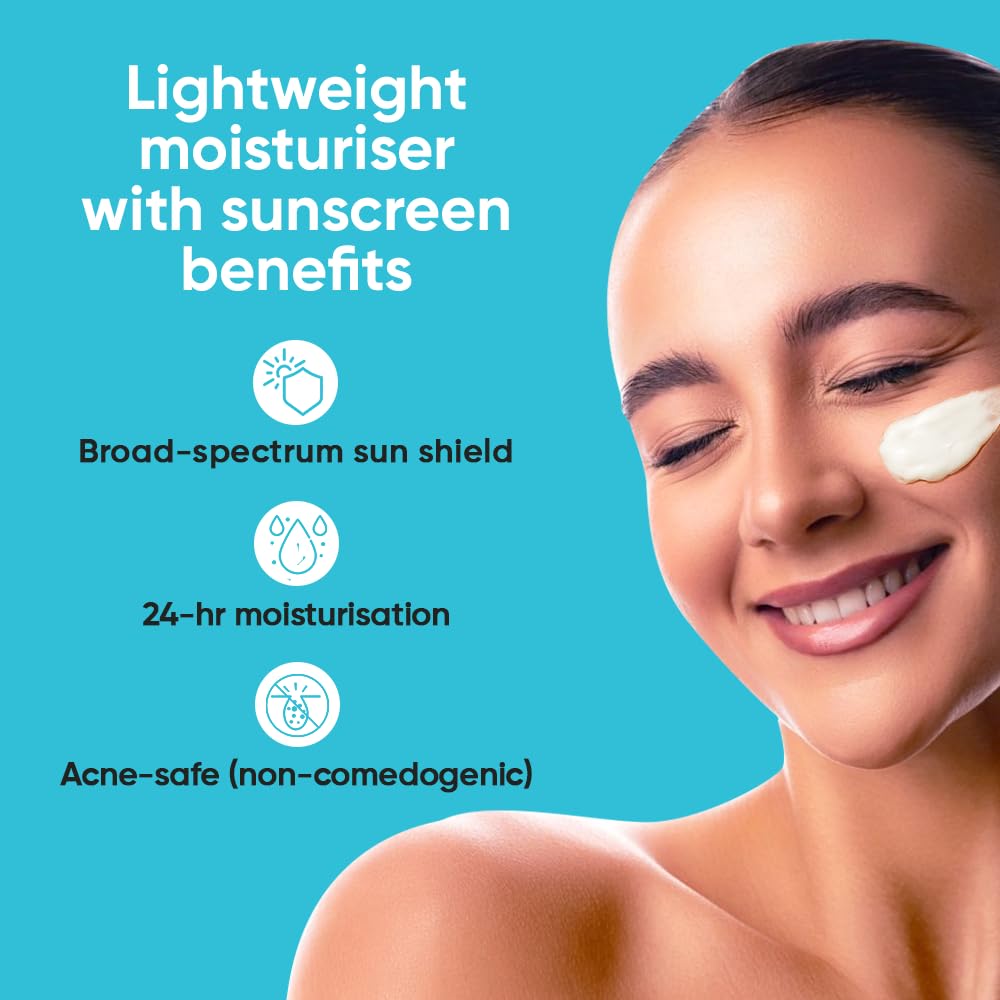 Episoft AC Moisturiser with Sunscreen | Blocks 97% UVB rays | Lightweight, non-greasy | Fragrance free | Acne safe | Single step skincare | Suitable for all Skin types | 2 in 1 product