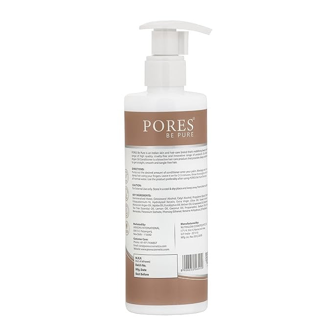 Pores Be Pure Hair Conditioner With Hydrolyzed Keratin Argan Oil - 250 ml