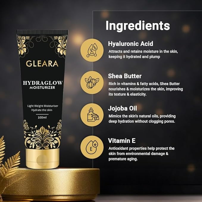 Gleara HydraGlow Moisturizer For Face - 100 ml