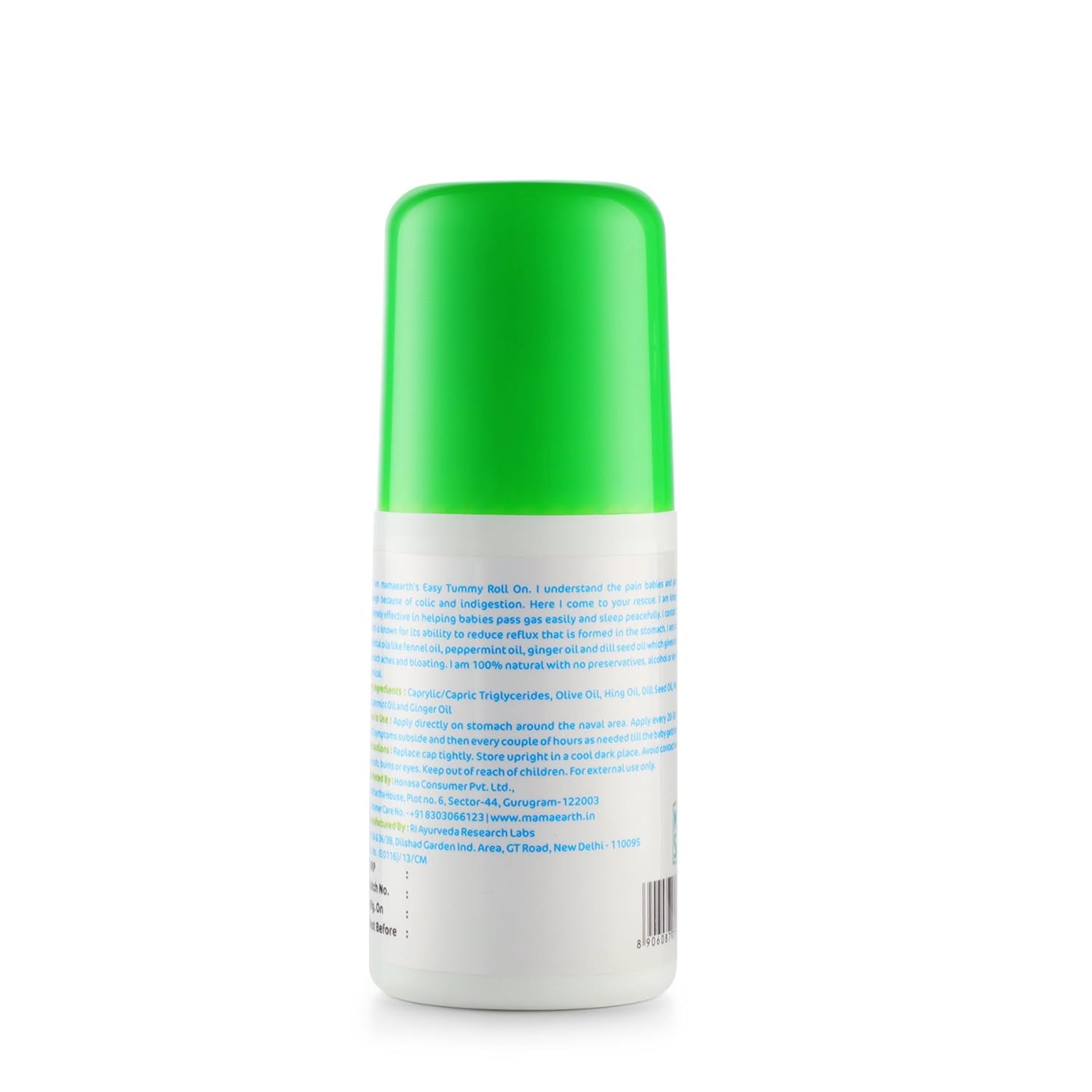 Mamaearth Easy Tummy Roll On for Colic & Gas Relief with Hing & Fennel Oil 40ml (For external use)