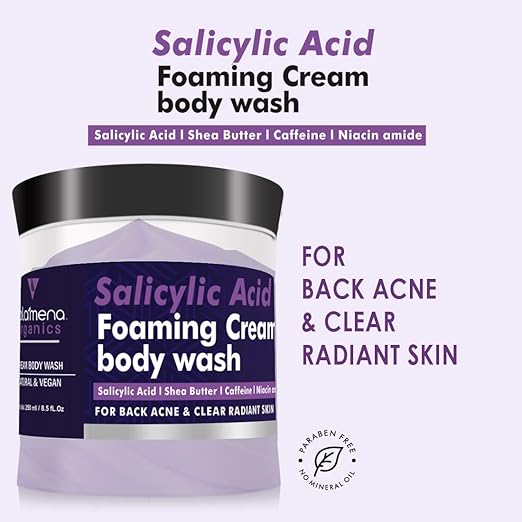 Volamena Salicylic Acid Foaming Cream Body Wash - 250 ml
