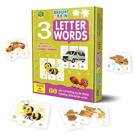 The Book Tree Capital and Small Letter Alphabet Puzzle - 78 Piece Jigsaw Puzzle for Preschoolers