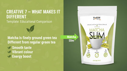 Vokin Biotech Matcha Green Tea Powder Supports Weight Loss Management | Rich In Antioxidants