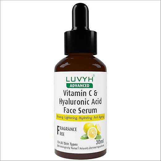 Luvyh Vitamin C & Hyaluronic Acid Serum For Skin - 30 ml