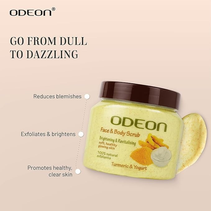 Odeon Turmeric & Yogurt Body Scrub - 300 ml