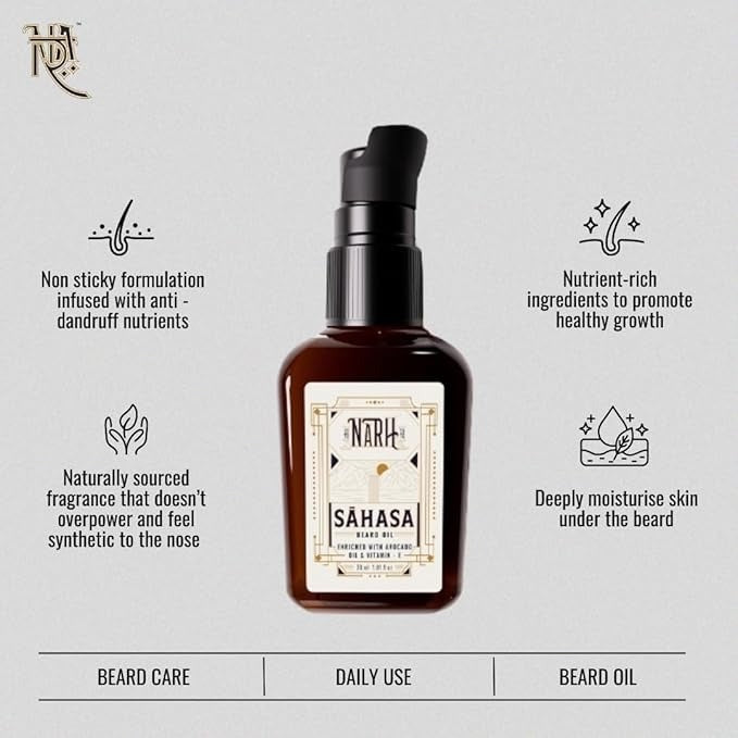 Narh Sahasa Luxury Beard Oil for Men - 30 ml