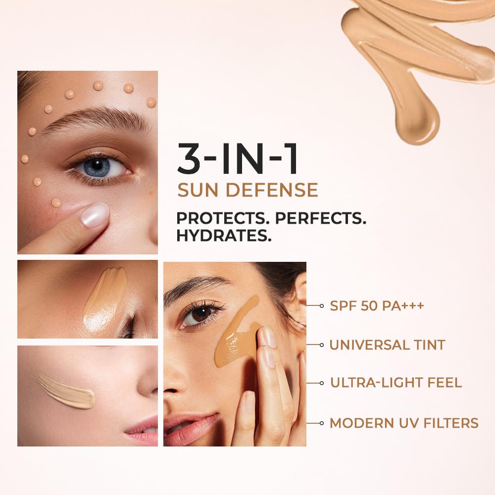 Eclipse Solaire Aqua Fusion Sunscreen SPF50 | 5X Protection with SPF 50 PA+++ | Infused with Himalayan Spring Water | Non-Greasy, For All Skin Types â€“ 60ml