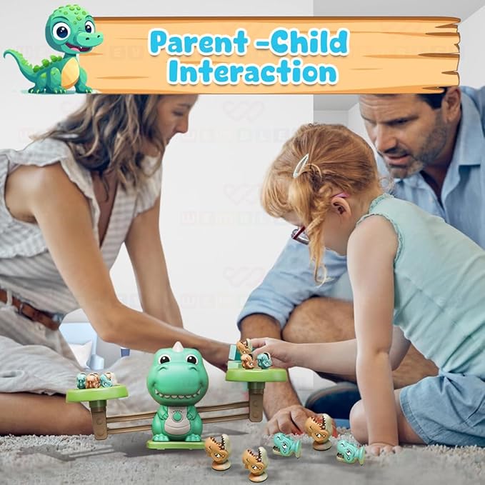 Wembley 2 In 1 Dino Balancing Toy For Kids Learning Activity Toy Multicolor