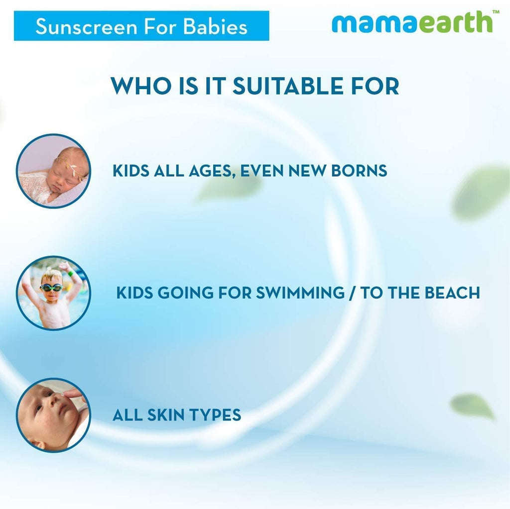 Mamaearth Mineral Based Sunscreen - 50 g | Infused With Calendula & Zinc Oxide | Protects Against Uv Rays With Spf 20, Deeply Nourishes & Soothes Skin, Sensitive