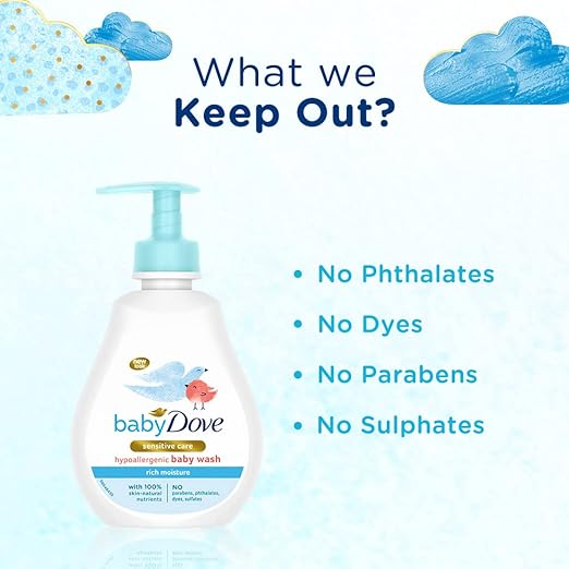 Baby Dove Rich Moisture Hair to Toe Baby Wash - 200 ml