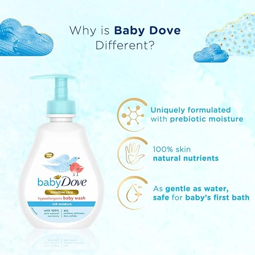 Baby Dove Rich Moisture Hair to Toe Baby Wash - 200 ml