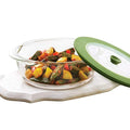 Borosil Glass Dish With Lid | 1 Piece | 1000ml | Transparent