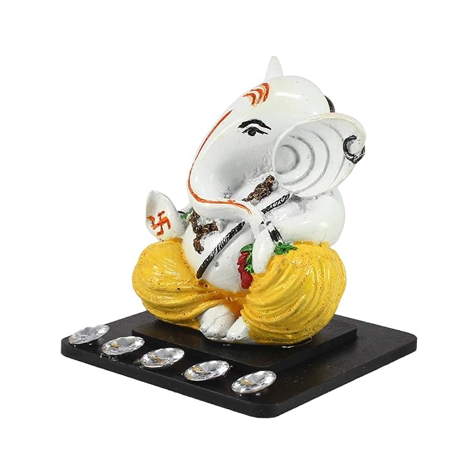 Ecraftindia Decorative Lord Ganesha Showpiece for Car Dashboard | Home Temple and Office Desks