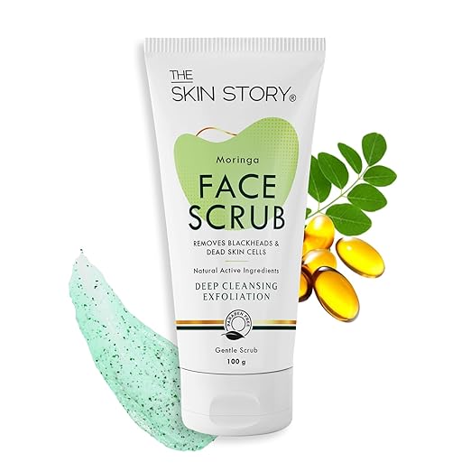 The Skin Story Moringa Face Gentle Scrub Exfoliating Beads - 100 gms
