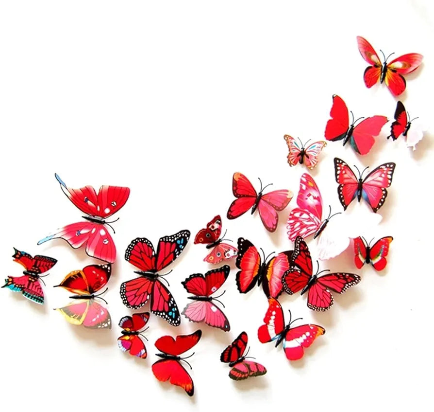 Rangoli Butterfly Wall Stick or Magnet Self Adhesive Removable PVC Design-15