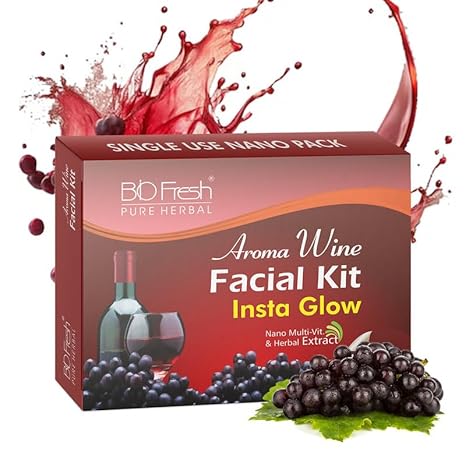 Biofresh Herbals Wine Facial Kit for Women - 46 gms Each (Pack of 2)