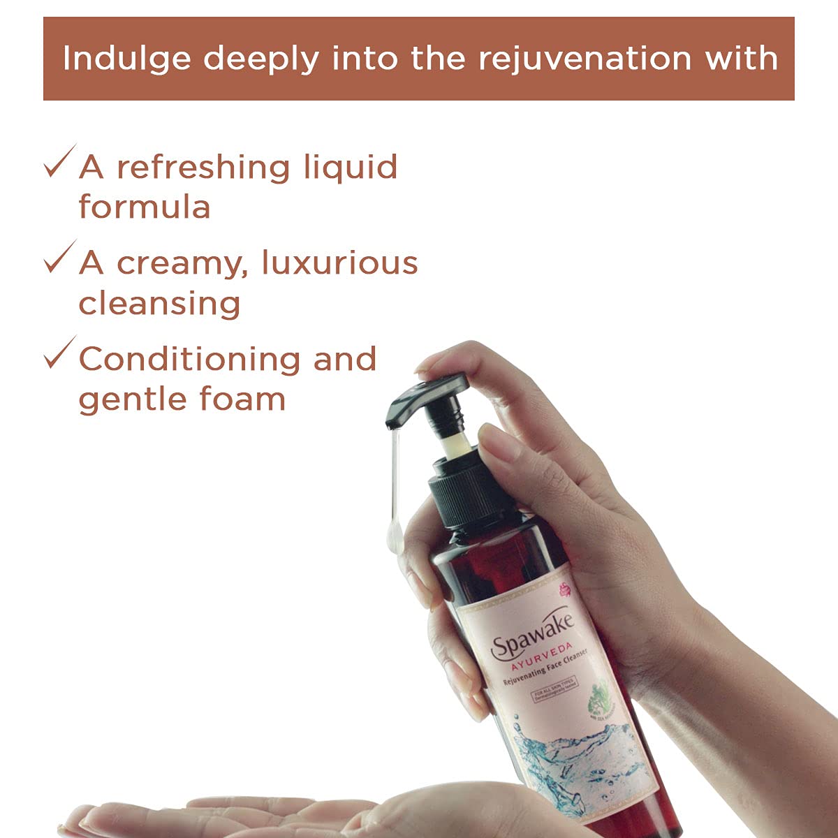Spawake Ayurveda Face Cleanser Rejuvenating Foaming Face Wash - 190 ml