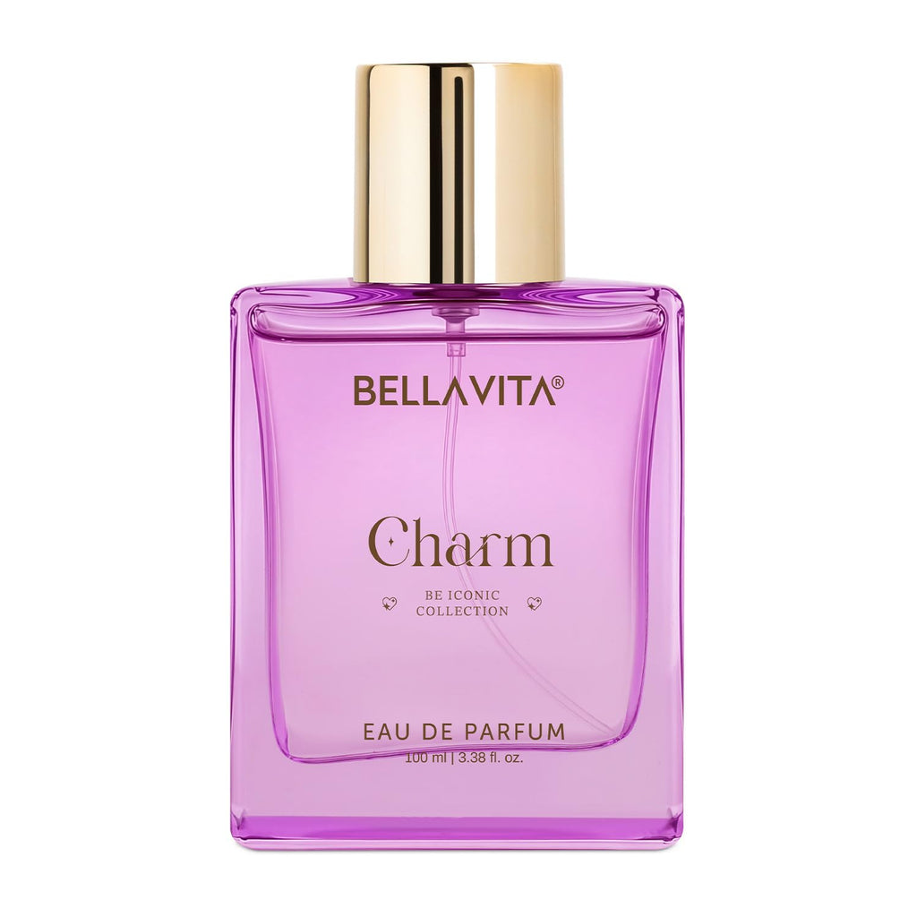 BELLAVITA Charm EDP | Perfume for Woman | Long Lasting | 100ml | Fruity & Floral Scent | Premium Perfume for Women
