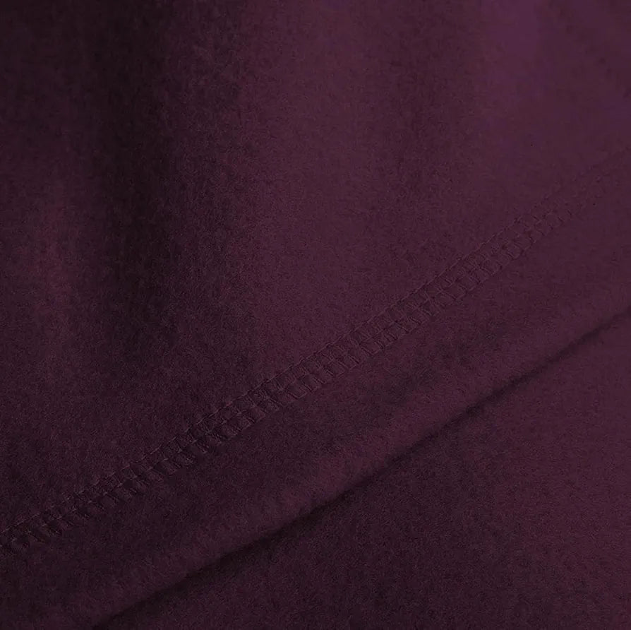Cloth Fusion Polar Fleece AC Blanket for Winter Single Bed Soft Woolen Blanket Wine Colour