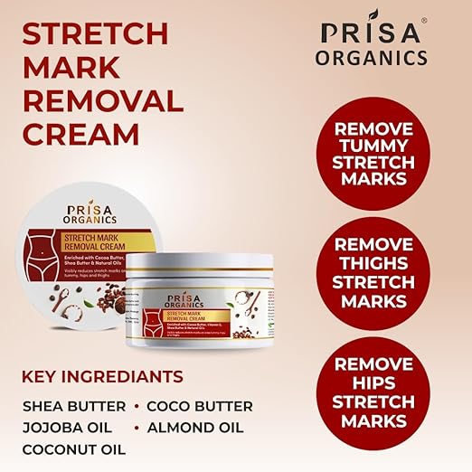 Prisa Organics Stretch Mark Cream for Pregnancy - 100 gms