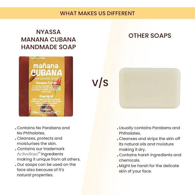 Nyassa Manana Cubana Handmade Soap - 150 Gms