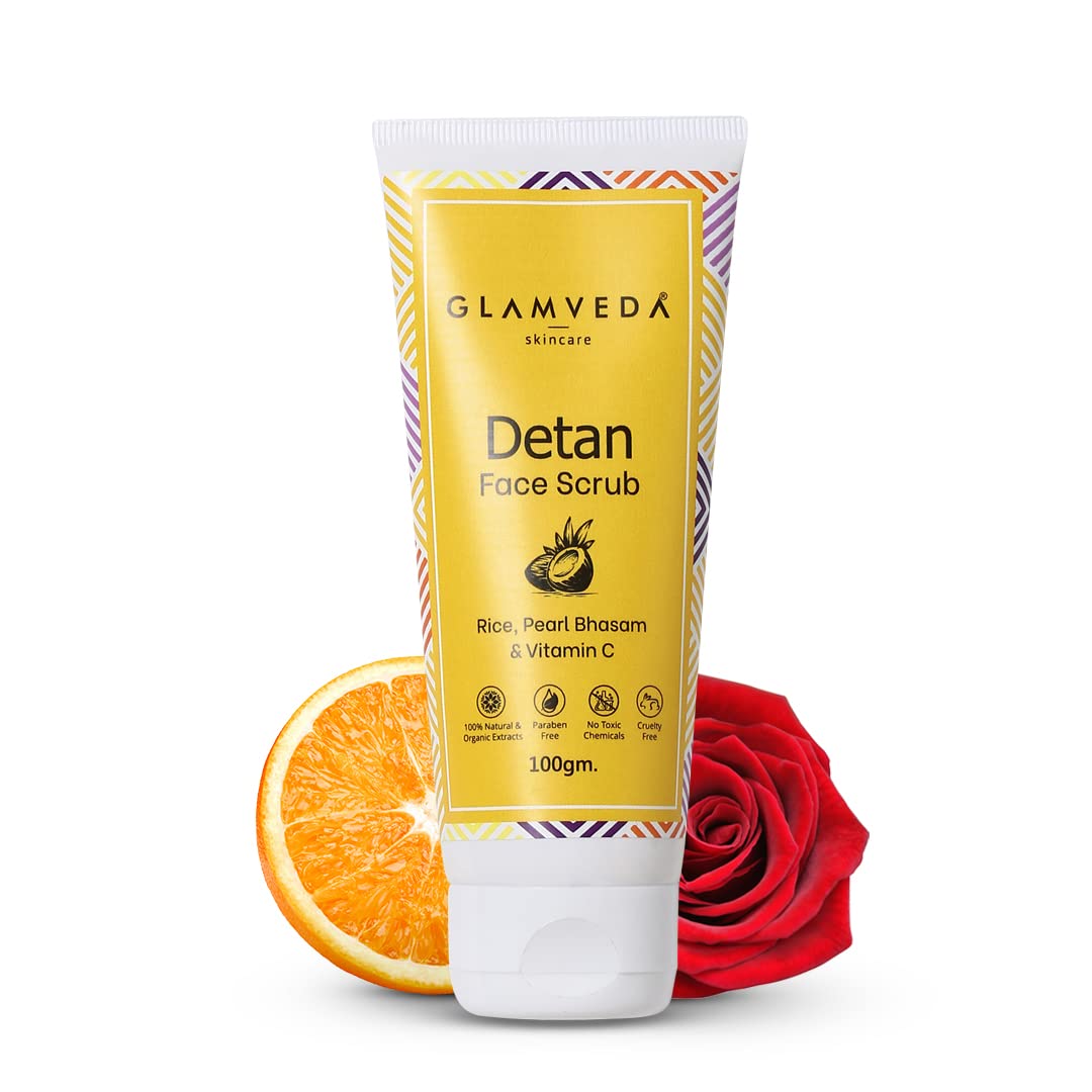 Glamveda Detan Face & Body Scrub - 100 gms