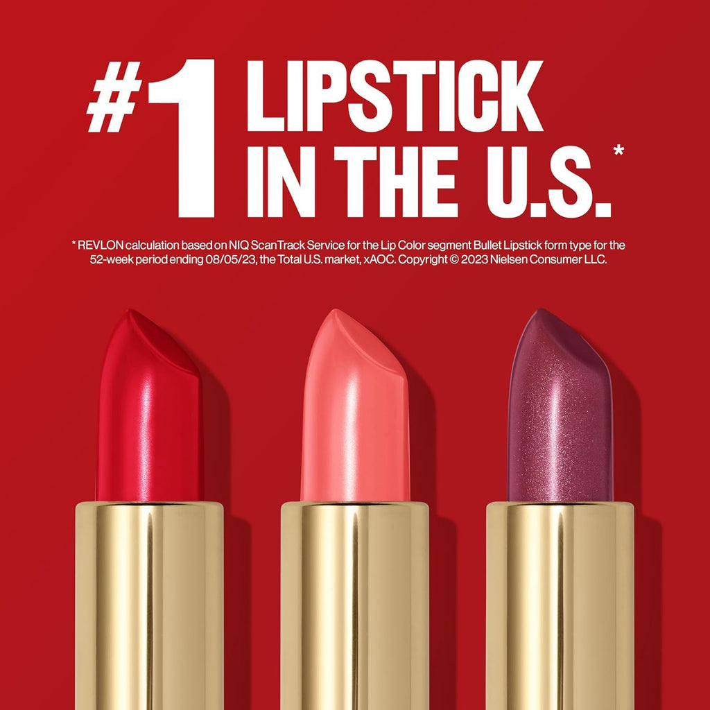 REVLON Super Lustrous Matte Lipstick, 80% Conditioning Ingredients, intance color, Waterproof, Long-Lasting, 100% Vegan Lipstick, Daring plum (435), 4.25 gm