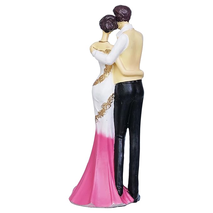 Ecraftindia Lovely Hugging Couple Statue Human Figurine Decorative Showpiece