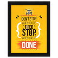 ArtX Paper Motivational Quotes Don't Stop Wall Frame Art Painting