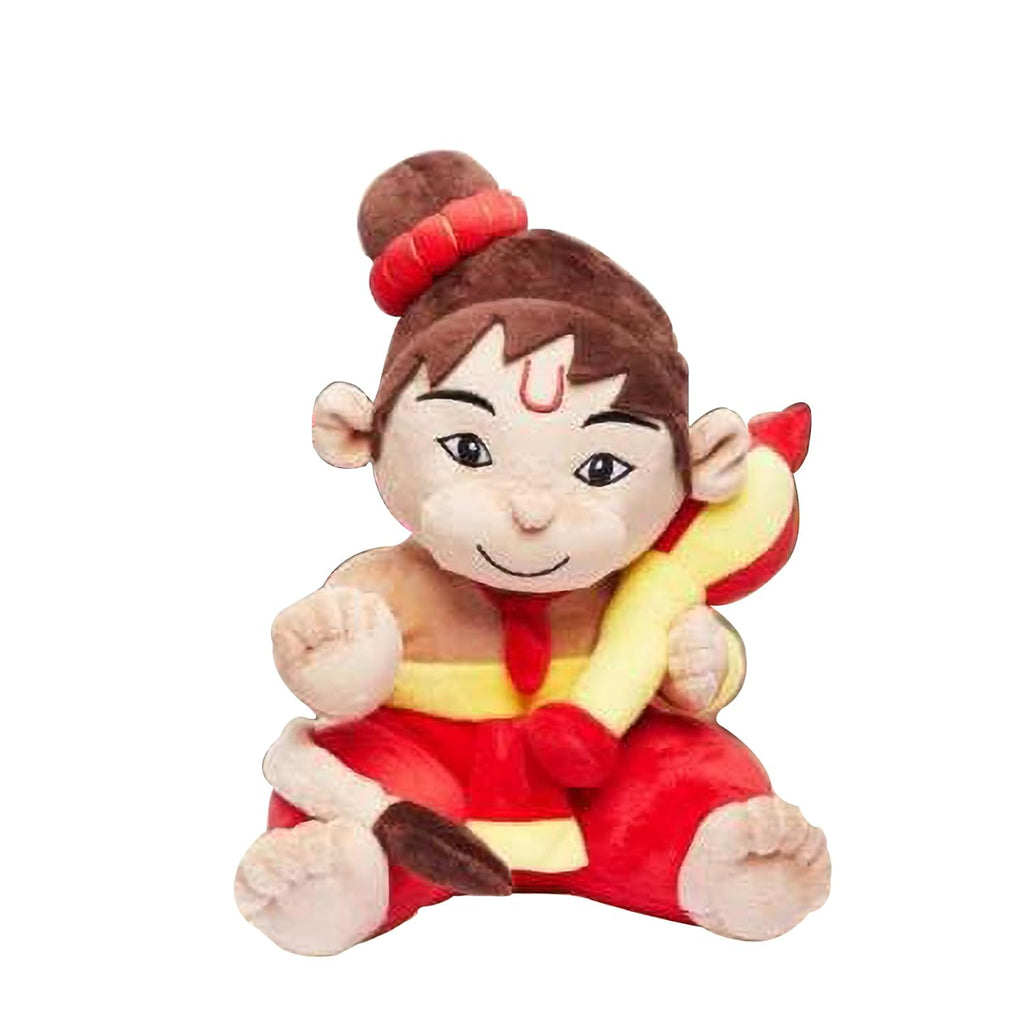 Tickles Baby God Hanuman Soft Stuffed Plush Toy 20 cm Color Red