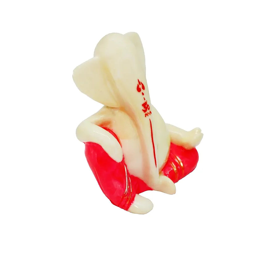Jaipur Ace Ganesh Murti Ganesha Hand Crafted Best Car Dashboard Sund Ganesha Red