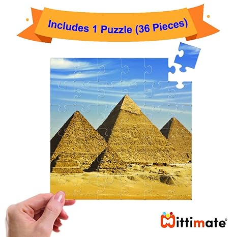 Mittimate Giza Plateau Jigsaw Puzzle Game for Kids Age 4 to 6 Old 36 Pieces Puzzle Toy Birthday Gift for Children