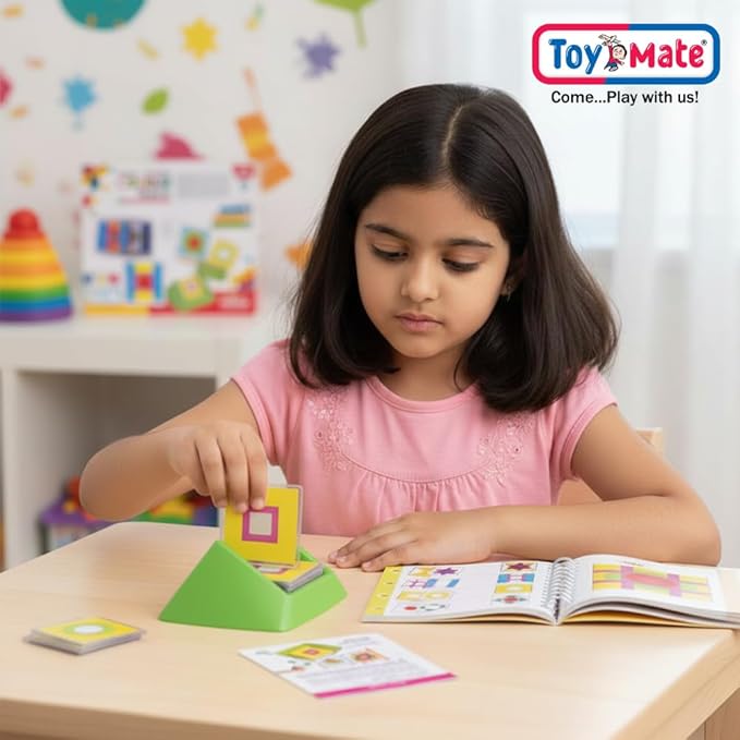 Toymate Colour Track's Junior Fun 60 Challenge IQ Building Activity Board Game